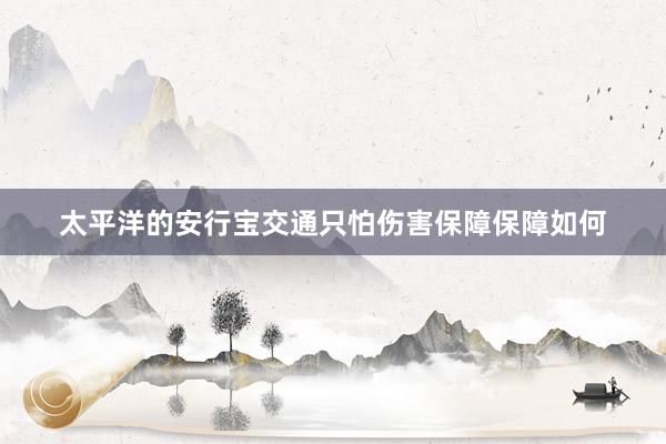 太平洋的安行宝交通只怕伤害保障保障如何